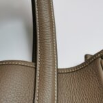 Hermès Victoria Togo 18 etoupe K — фото 15