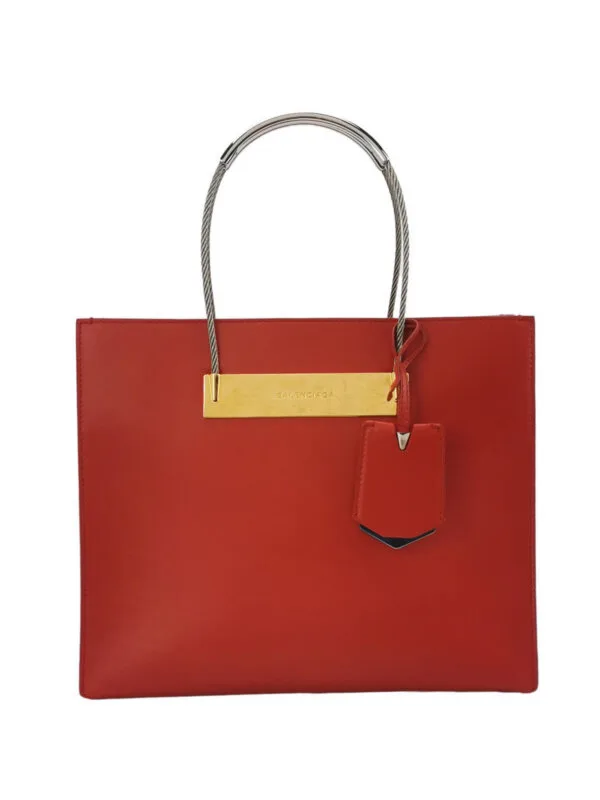Balenciaga Calfskin Logo Handbag