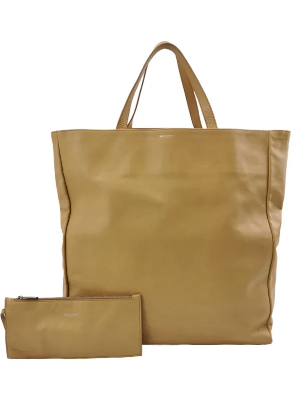 Винтажная сумка Saint Laurent Calfskin Logo Handbag