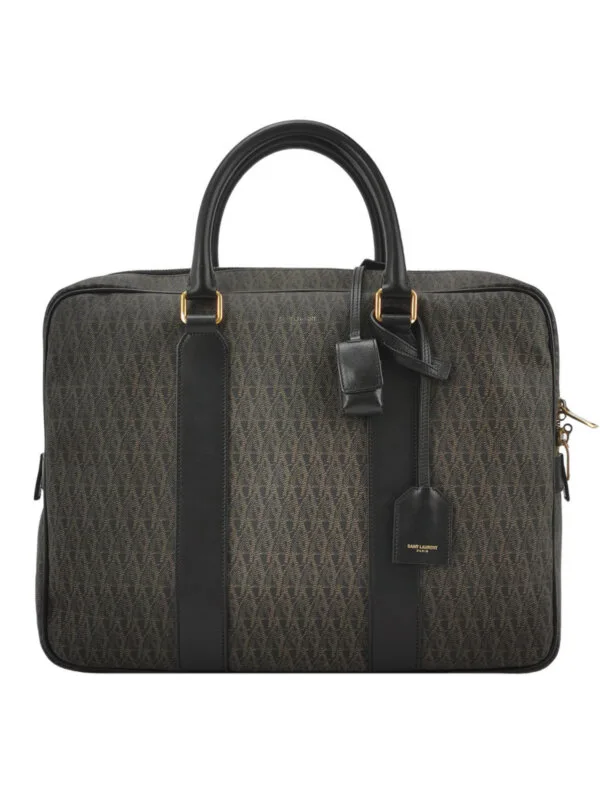 Винтажная сумка Saint Laurent Calfskin Logo Handbag
