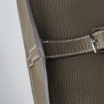 Hermès Halzan 25 TC 18 etoupe B — фото 16