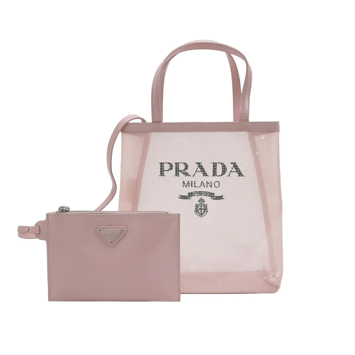 Prada Calfskin Logo Handbag — фото 1