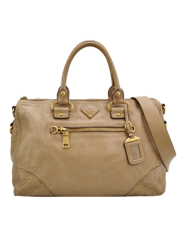 Винтажная сумка Prada Logo Shoulder Bag