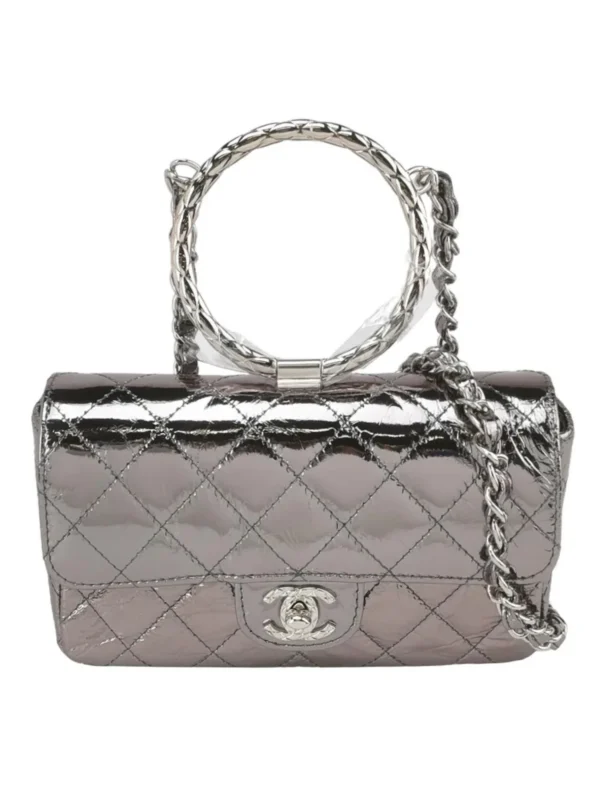 Chanel Quilted Waxed Calfskin CC Crossbody