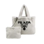 Prada Lambskin Logo Handbag (Прада) — миниатюра 1