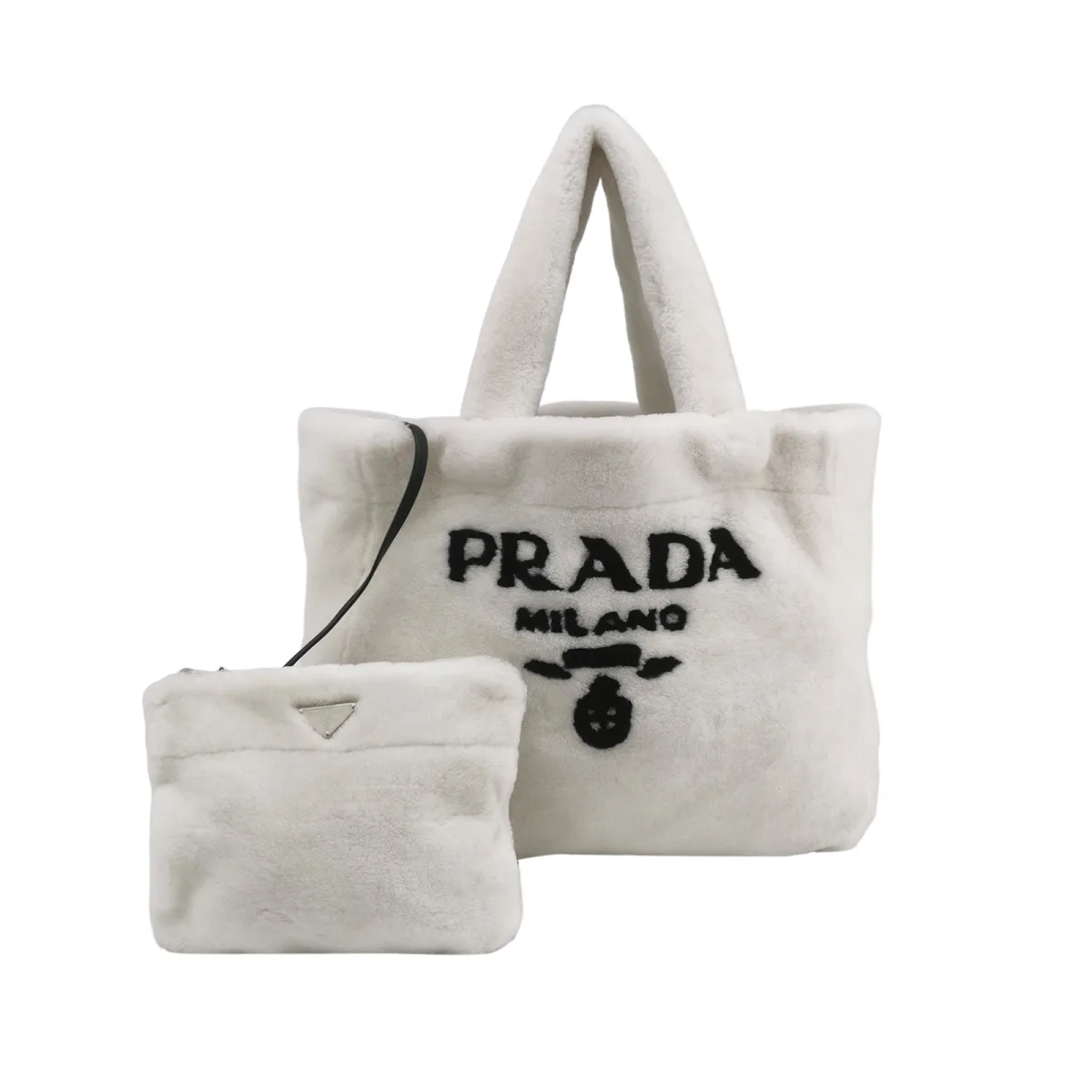 Prada Lambskin Logo Handbag (Прада) — фото 1