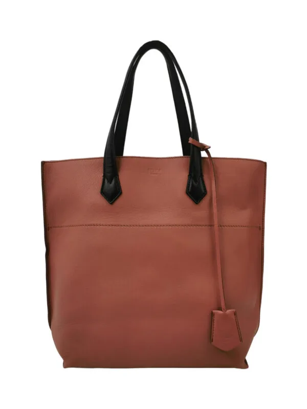 Винтажная сумка Fendi Colorblock Calfskin Logo Shoulder Bag