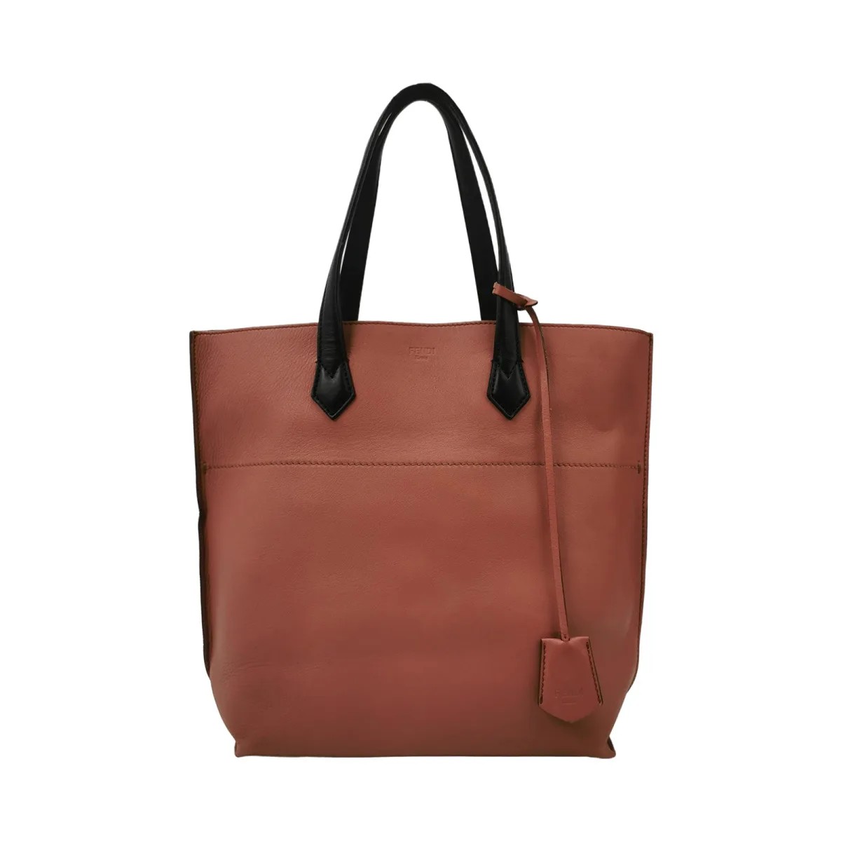 Fendi Colorblock Calfskin Logo Shoulder Bag (Фенди) — фото 1