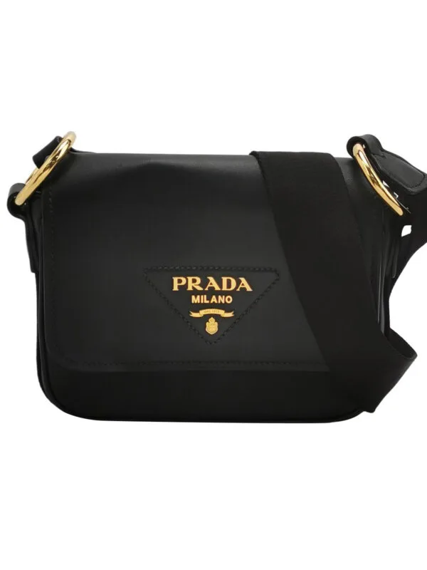 Prada Calfskin Logo Crossbody