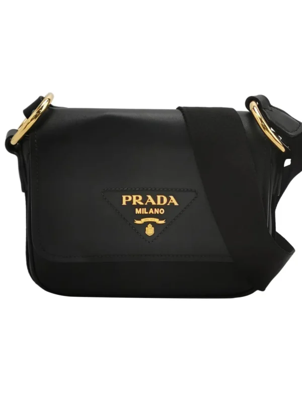 Prada Calfskin Logo Crossbody