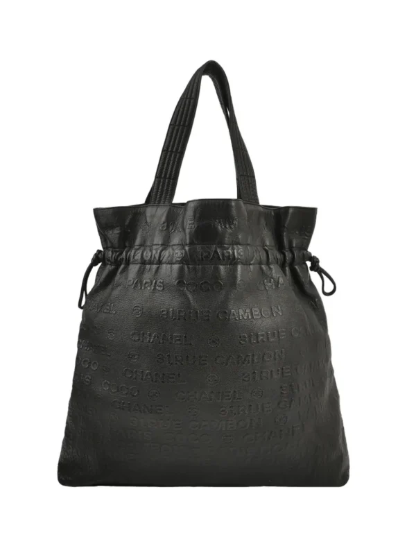 Chanel Calfskin Logo Shoulder Bag