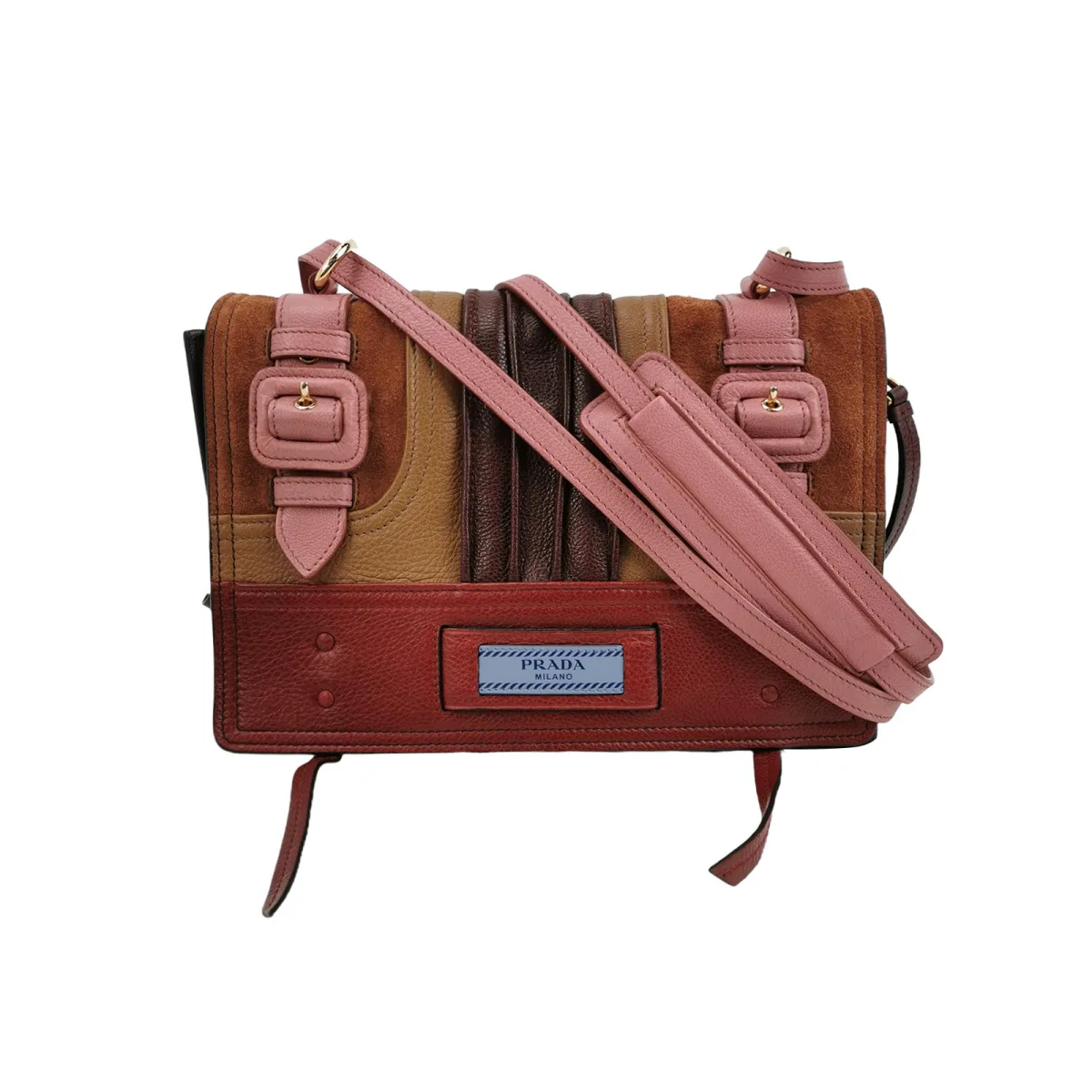Prada Colorblock Calfskin Crossbody — фото 1