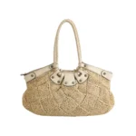 Ferragamo Woven Calfskin Shoulder Bag — миниатюра 1
