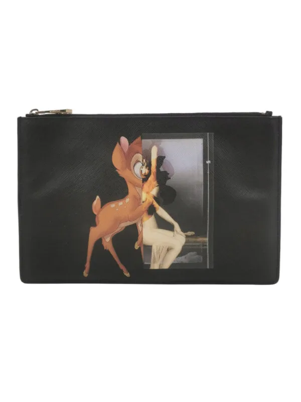 Винтажная сумка Givenchy Printed Calfskin Clutch