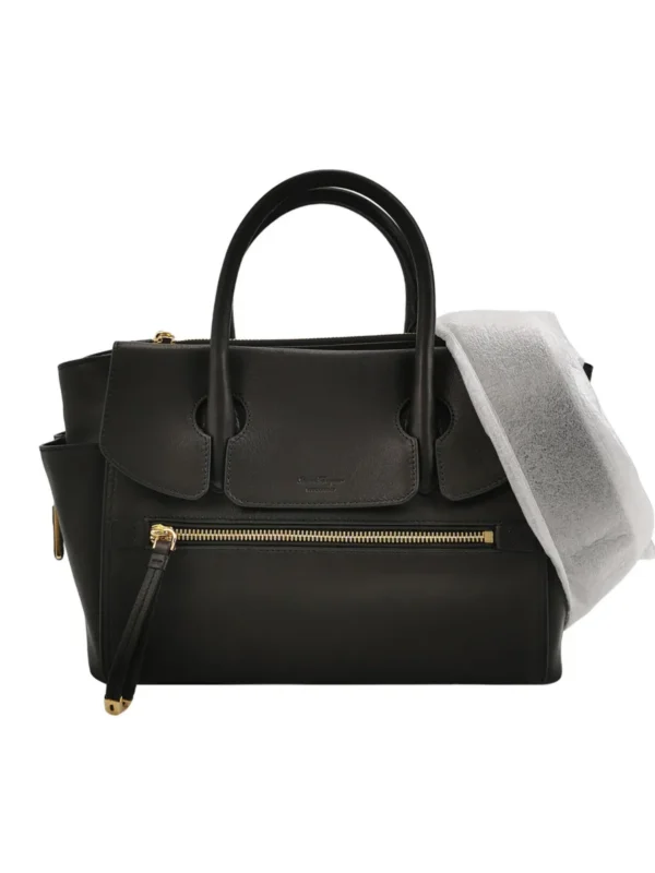 Ferragamo Calfskin Logo Crossbody