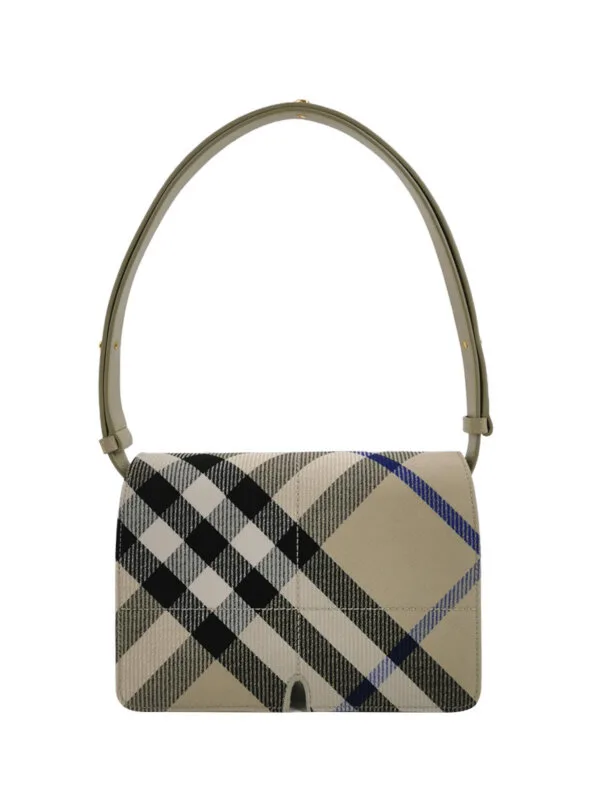 Burberry Colorblock Calfskin Shoulder Bag