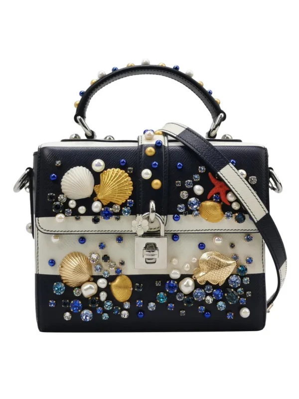 Винтажная сумка Dolce & Gabbana Colorblock Calfskin Crossbody