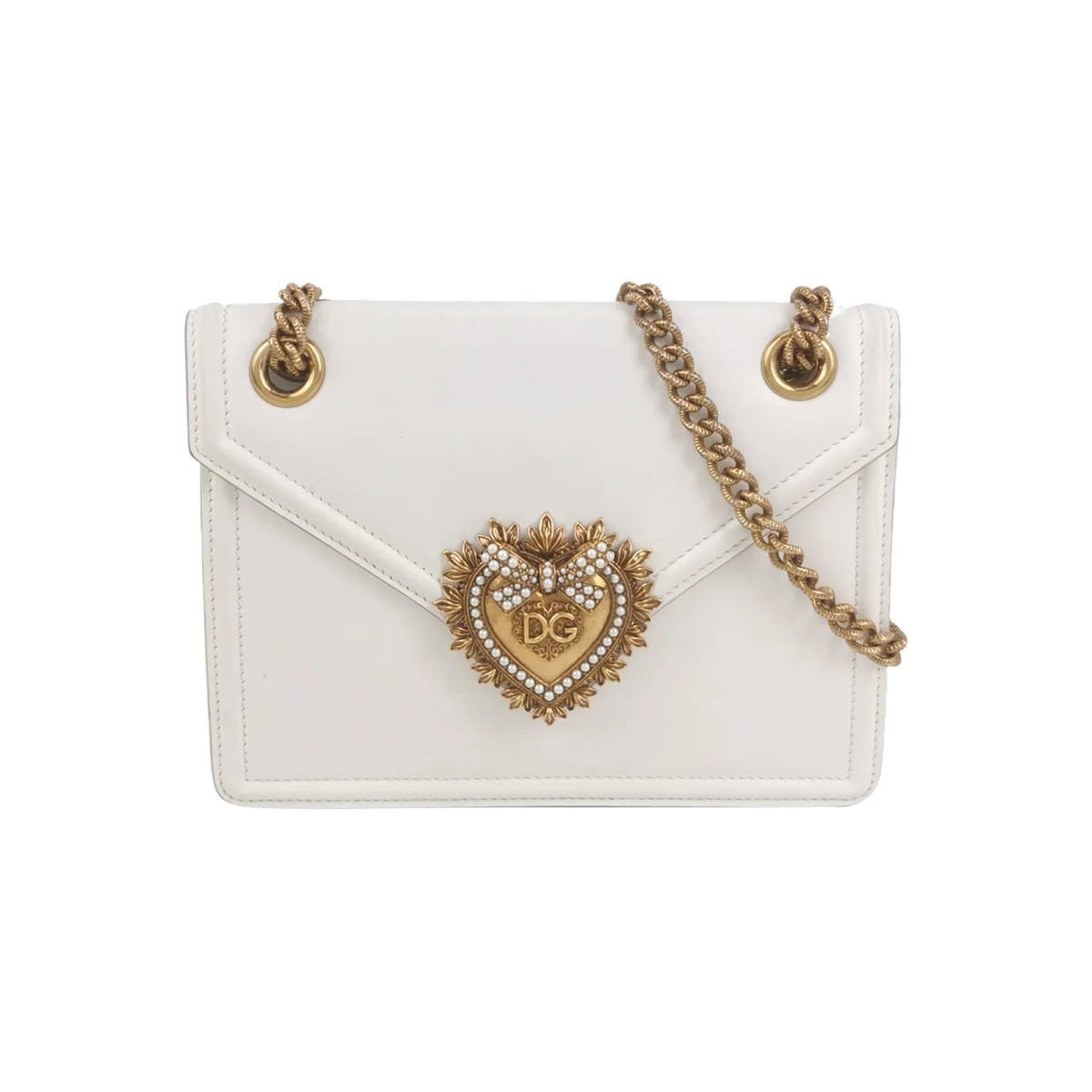 Dolce & Gabbana Calfskin Logo Shoulder Bag — фото 1