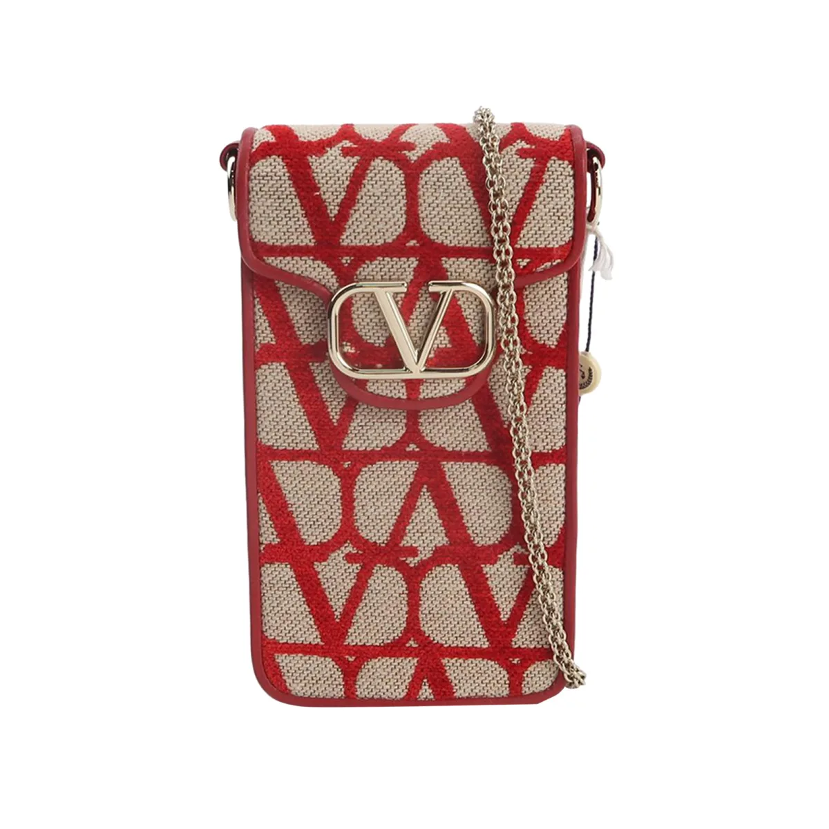 Valentino Garavani Colorblock Lambskin Logo Crossbody (Валентино) — фото 1