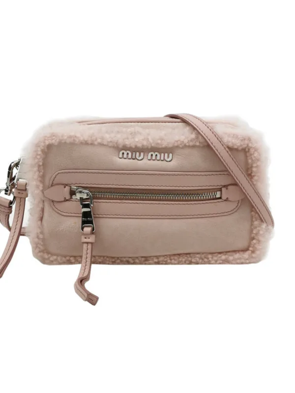 Miu Miu Lambskin Logo Crossbody