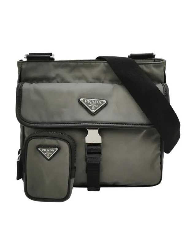 Prada Colorblock Calfskin Crossbody
