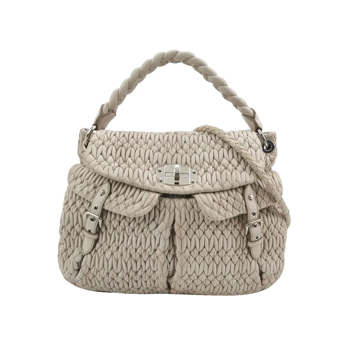Miu Miu Lambskin Logo Crossbody — фото 1