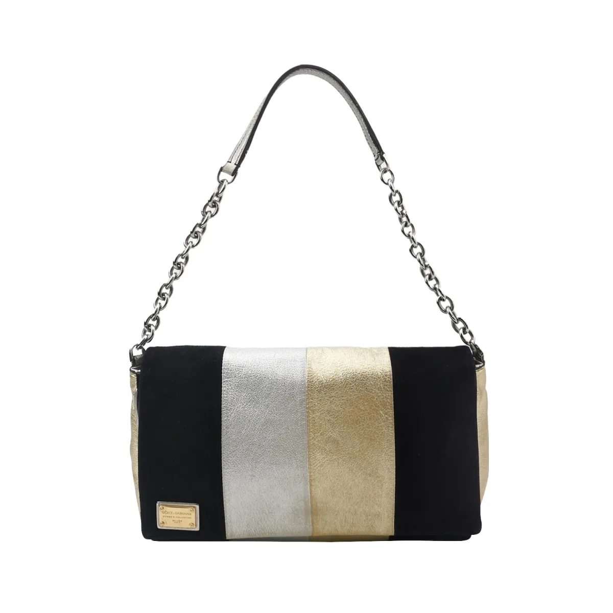 Dolce & Gabbana Colorblock Lambskin Shoulder Bag — фото 1