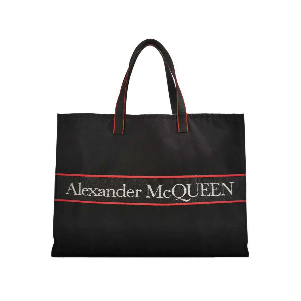 Alexander McQueen Canvas Logo Shoulder Bag — фото 1