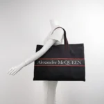 Alexander McQueen Canvas Logo Shoulder Bag — фото 2