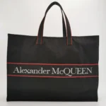 Alexander McQueen Canvas Logo Shoulder Bag — фото 5