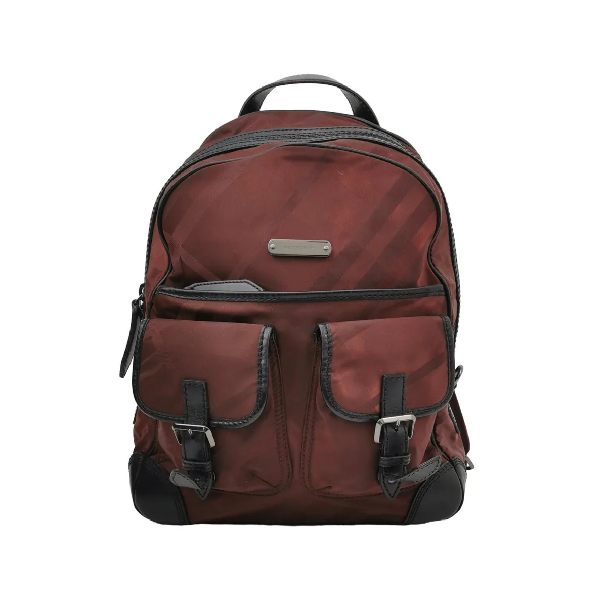 Burberry Colorblock Calfskin Logo Backpack (Бёрберри) — фото 1