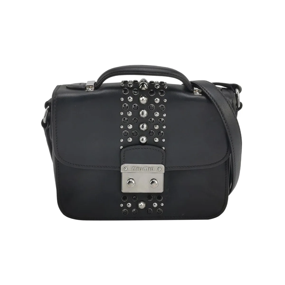 Miu Miu Calfskin Logo Crossbody (Миу Миу) — фото 1