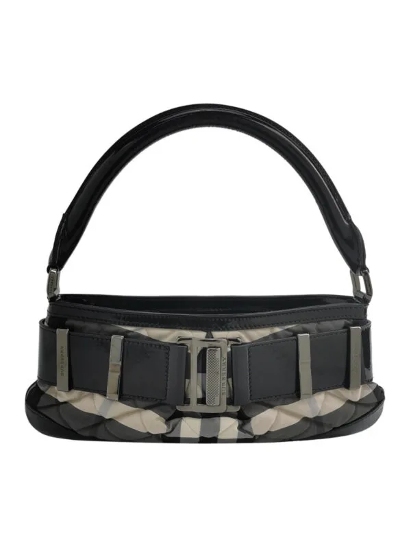Burberry Colorblock Calfskin Shoulder Bag