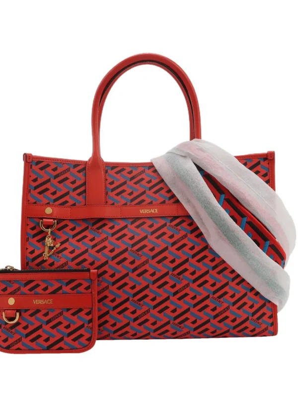 Versace Colorblock Calfskin Logo Crossbody (Версаче)