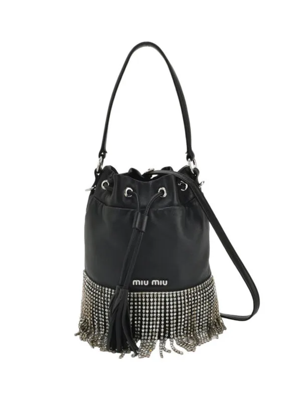 Miu Miu Lambskin Logo Crossbody