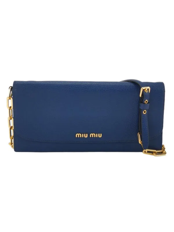 Miu Miu Lambskin Logo Crossbody