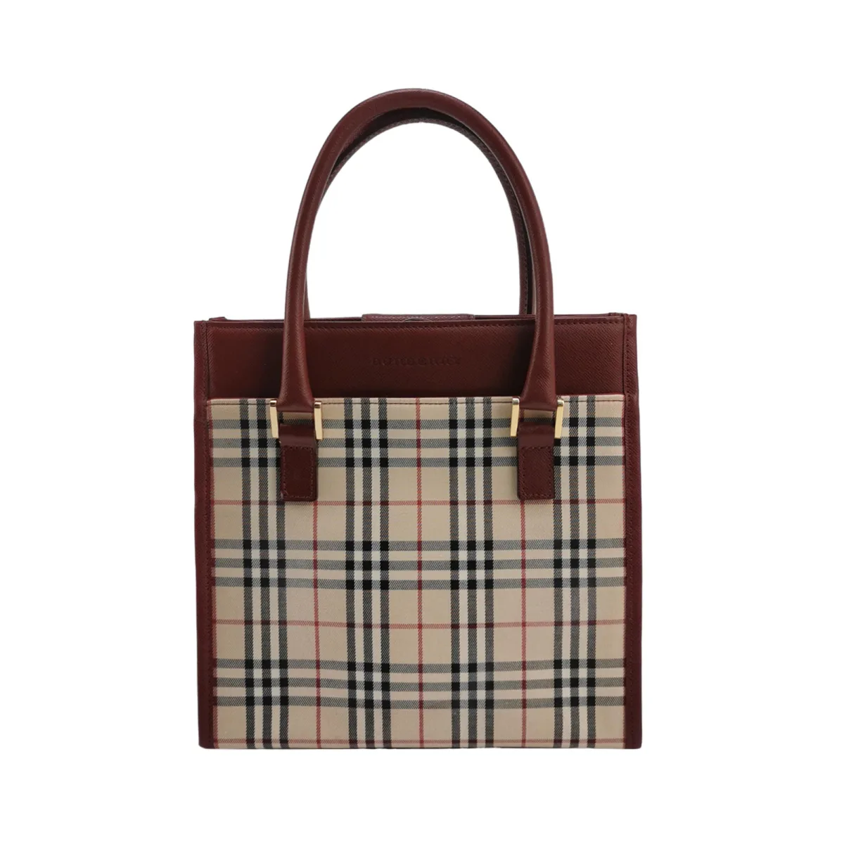 Burberry Colorblock Calfskin Logo Handbag — фото 1