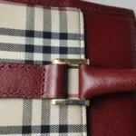 Burberry Colorblock Calfskin Logo Handbag — фото 11