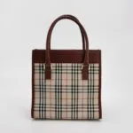 Burberry Colorblock Calfskin Logo Handbag — фото 5