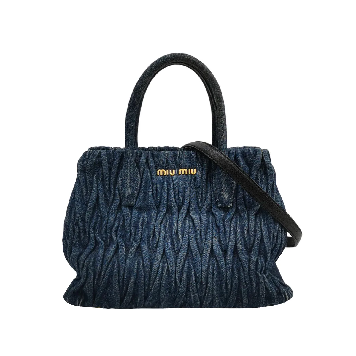 Miu Miu Lambskin Logo Shoulder Bag — фото 1