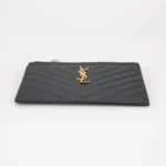 Saint Laurent Quilted Calfskin Clutch (Сен Лоран) — фото 5