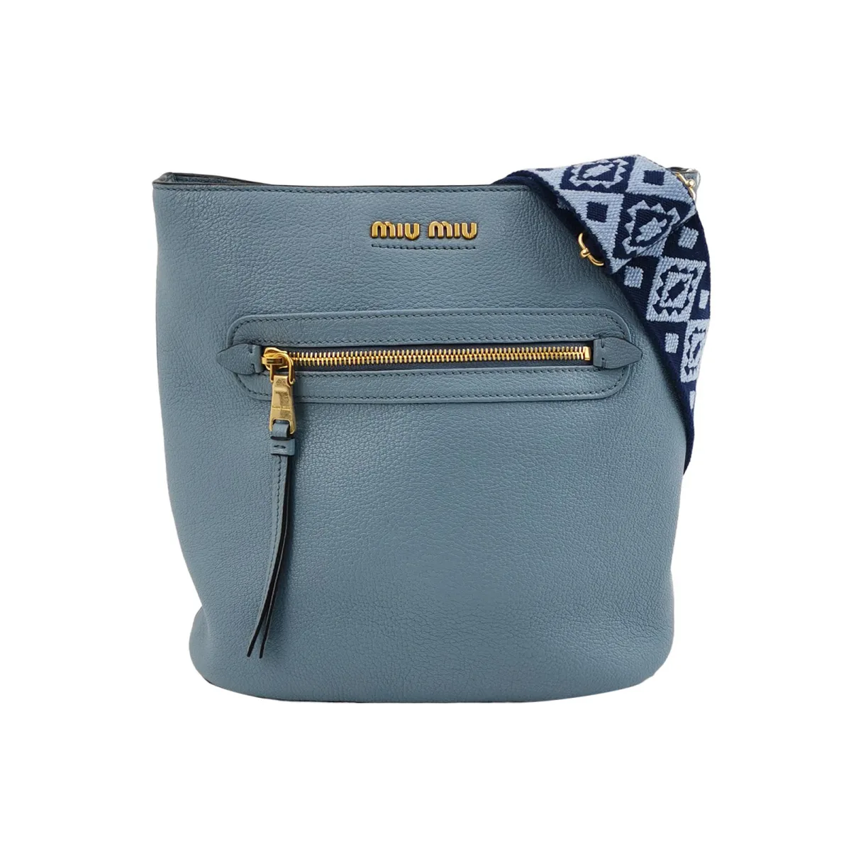 Miu Miu Lambskin Logo Shoulder Bag — фото 1