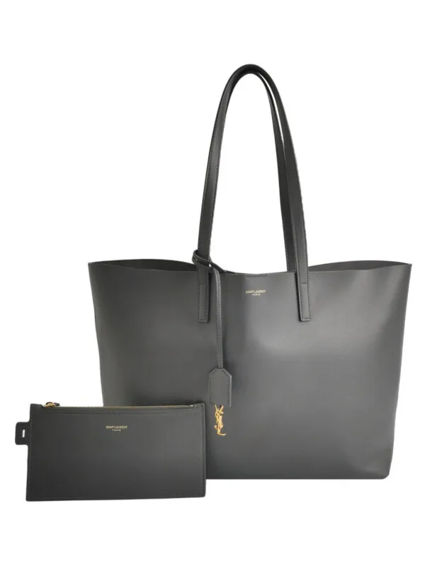 Saint Laurent Calfskin Logo Shoulder Bag