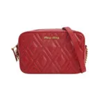 Miu Miu Quilted Calfskin Logo Crossbody — миниатюра 1