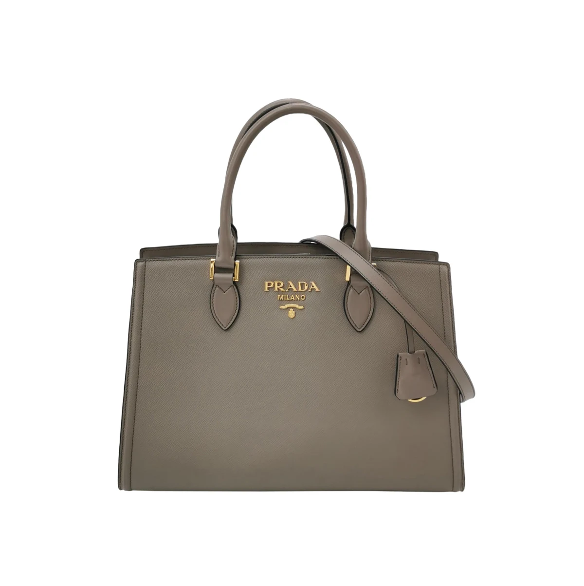 Prada Calfskin Logo Shoulder Bag — фото 1