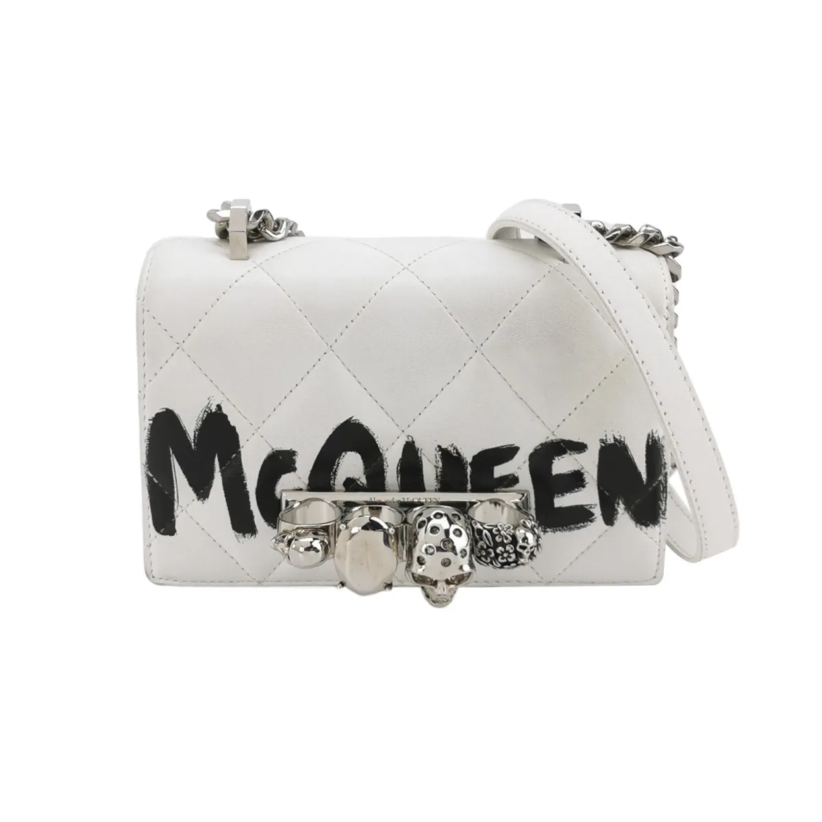 Alexander McQueen Jewelled Satchel Logo — фото 1