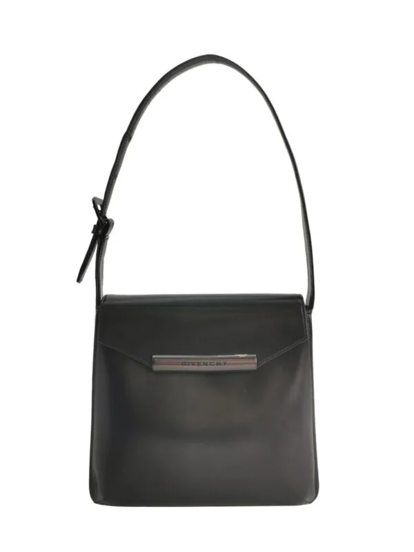 Винтажная сумка Givenchy Calfskin Logo Shoulder Bag