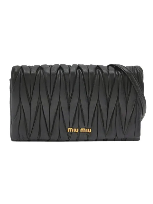 Miu Miu Lambskin Logo Crossbody