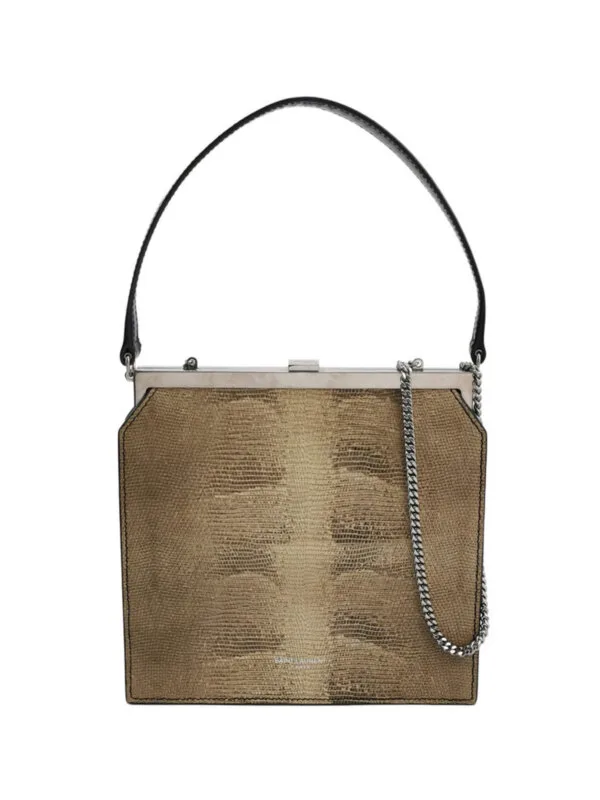 Винтажная сумка Saint Laurent Calfskin Logo Crossbody