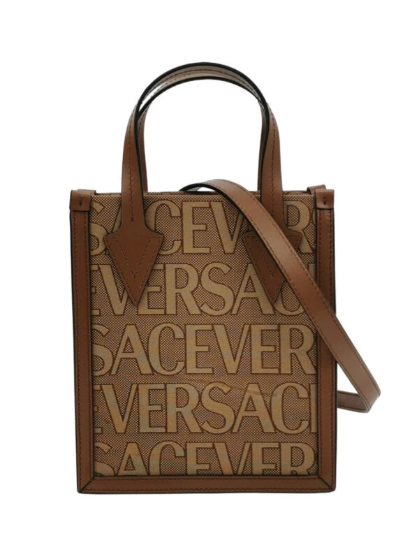 Винтажная сумка Versace Calfskin Logo Crossbody